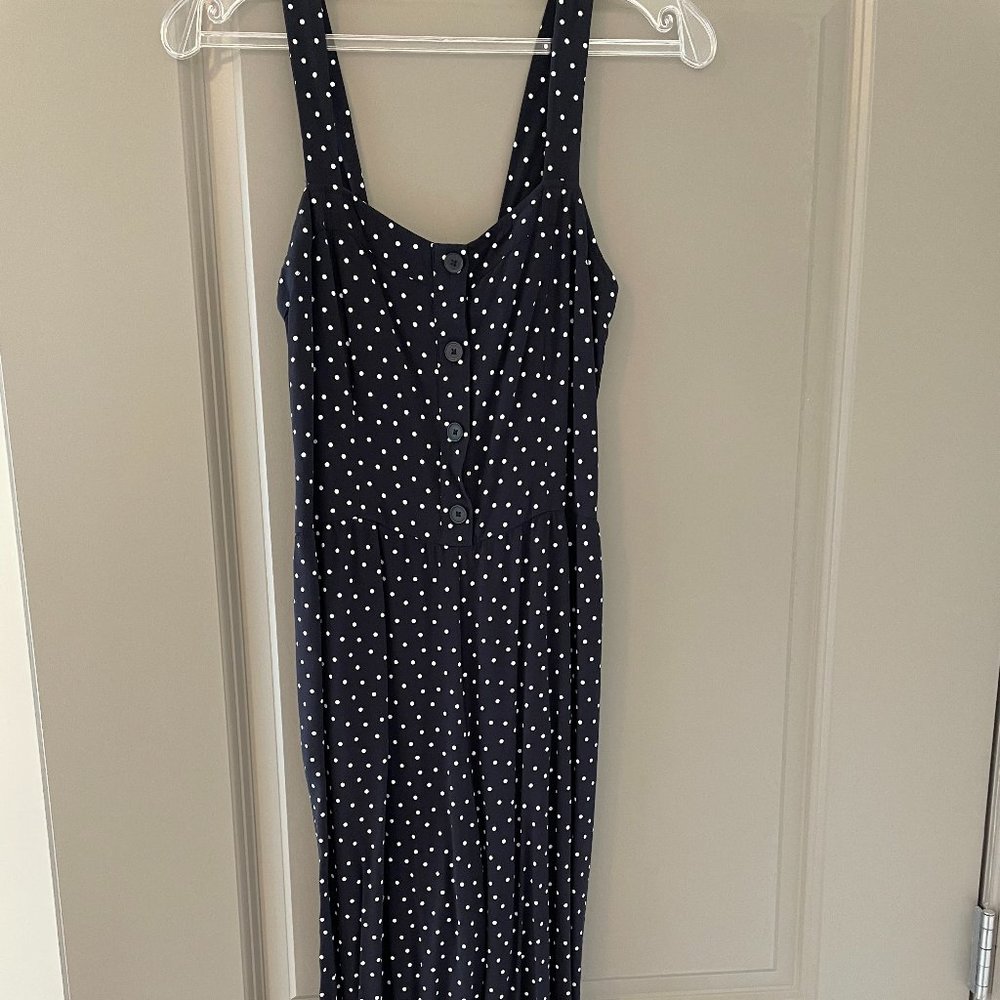 Loft polka dot jumpsuit